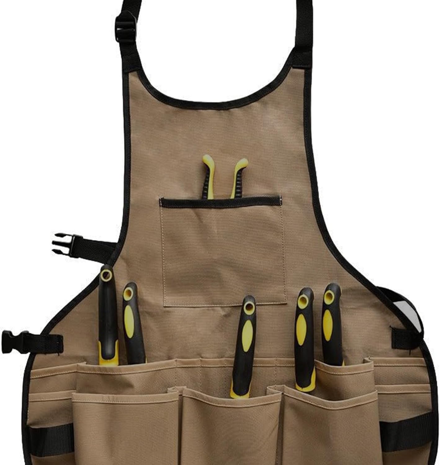 Compact Waterproof Gardening Apron with 14 Pockets - Tool Organizer for Gardeners, Woodworking & Outdoor Work