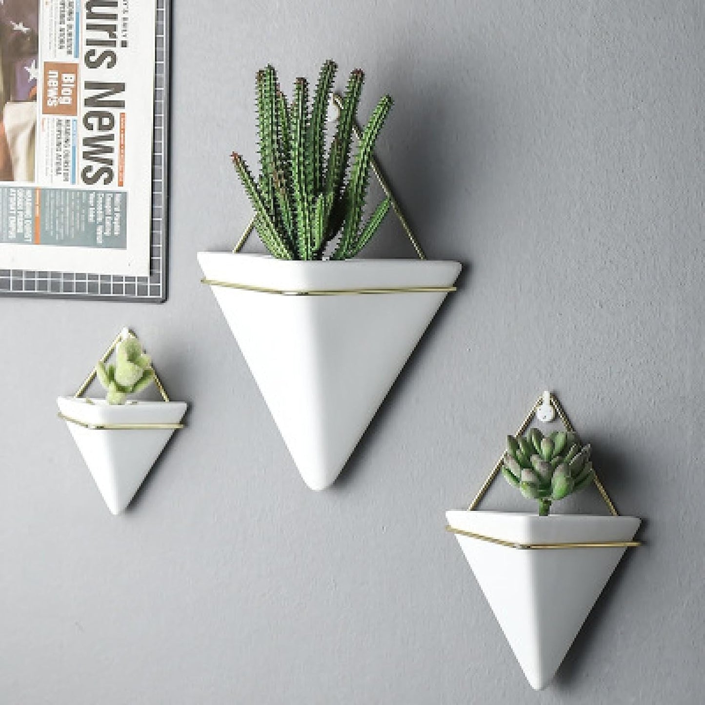 Wall Pots, Flower Wall Decor, Wall Planters for Living Room, Wall Planters for Wall, Wall Decor for Bathroom