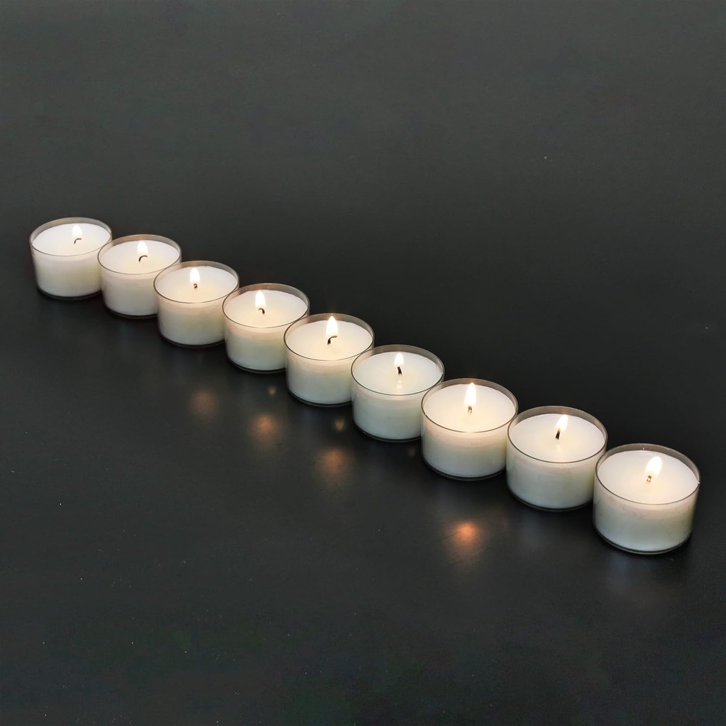 Stonebriar 96 Count White Unscented Smokeless Long Burning Clear Cup T