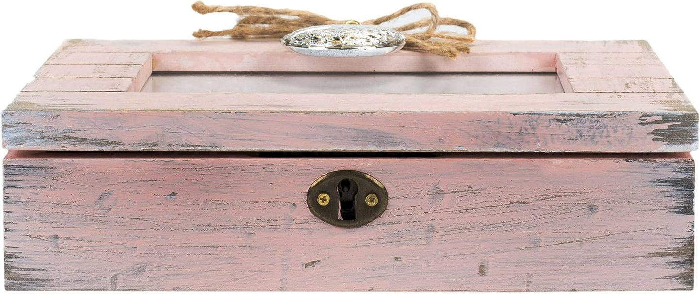 Cottage Garden Daughter in Law Love Blush Pink Distressed Locket Music