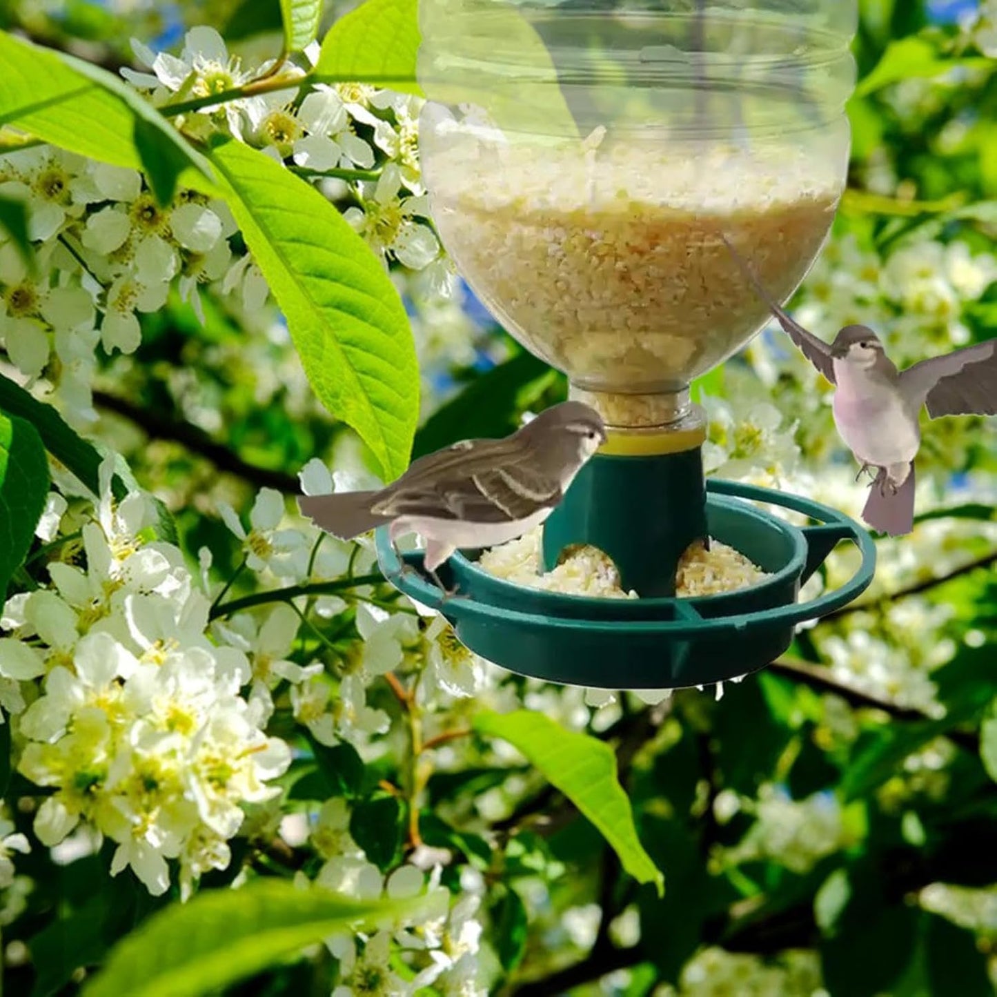 Bird Feeders for Outdoors, 12.5x3.8x3.8cm PP Hangable Lovebird Feeding Bowl 26g, Multifunctional Garden Watering Container for Parakeet, Home Lawn