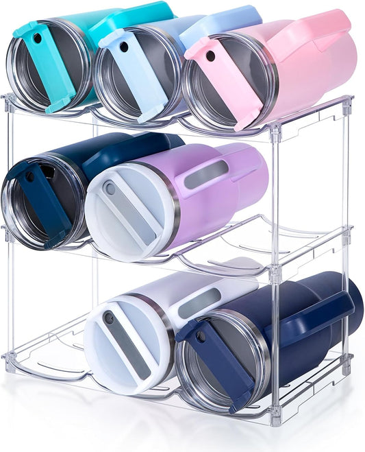 Stackable Water Bottle Organizer for Stanley 40 oz Tumbler, Water Bott