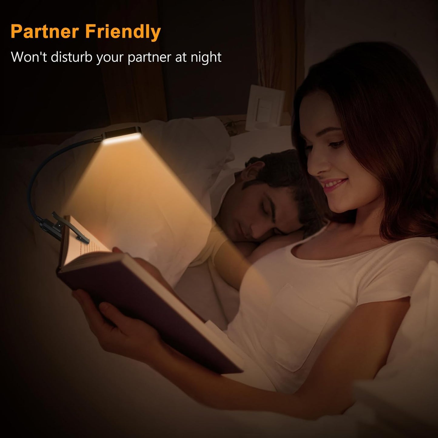 Gritin 16 LED Rechargeable Book Light for Reading in Bed- Eye Caring 3
