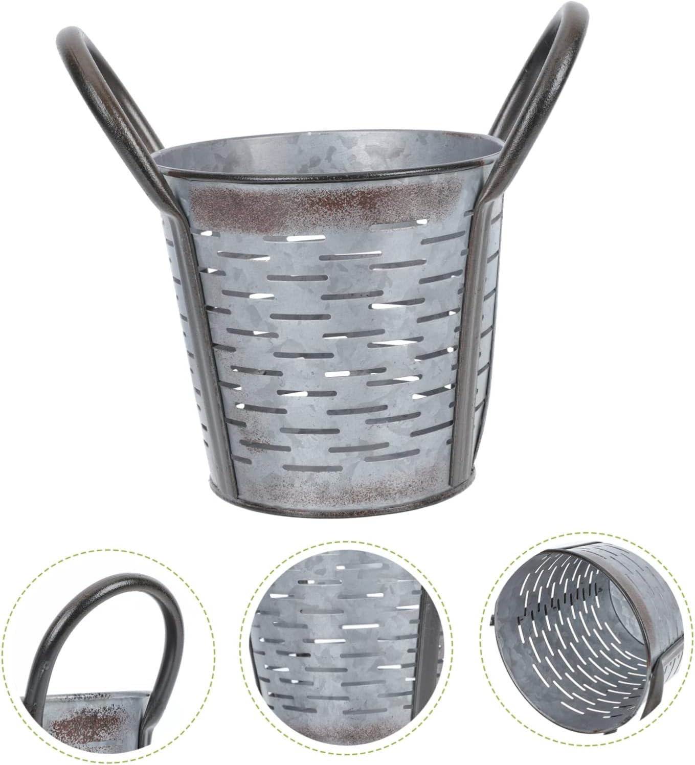 PRETYZOOM Vintage Flower Arrangement Holder Iron Flowerpot Home Planti