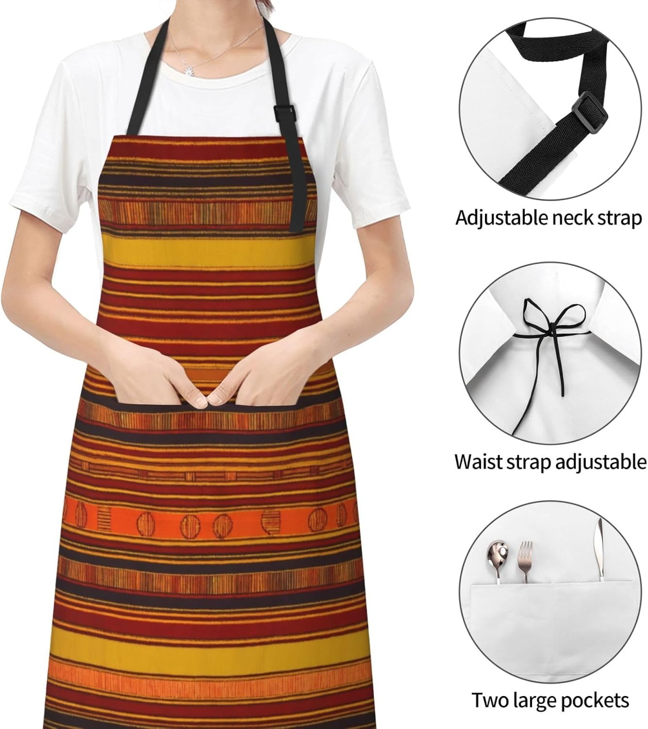 Native American Pattern print Waterproof chef's apron with pocket apro