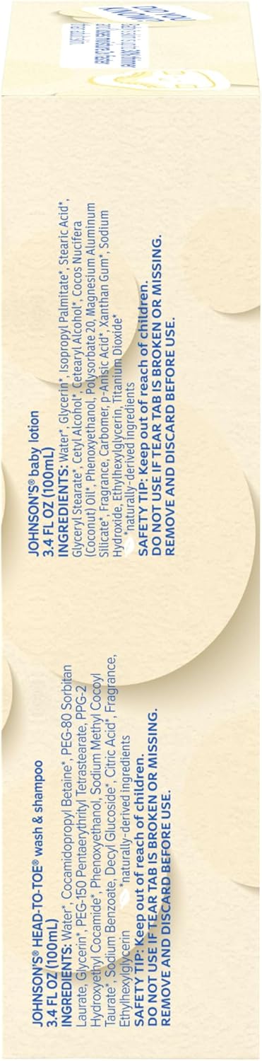 Johnson's Baby Care Essentials Gift Set, Body Lotion, & Zinc Oxide Dia