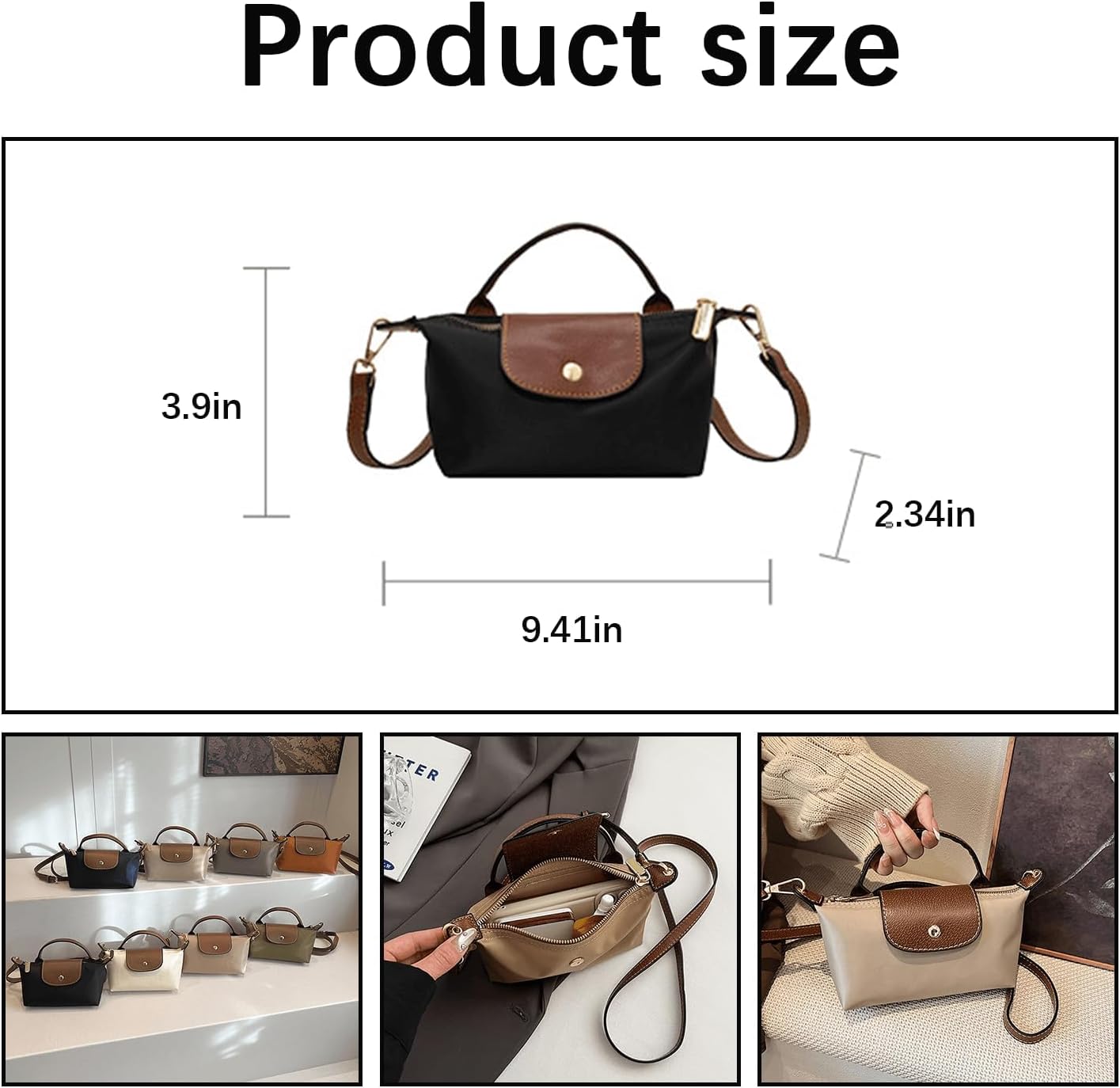 Fashion Mini Crossbody Bag, Handbags Purses with Adjustable Strap for 
