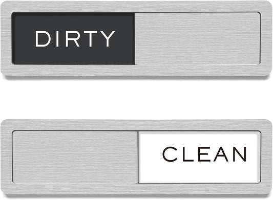 Dishwasher Magnet Clean Dirty Sign, Strong Magnet Non-Scratch Clean Di