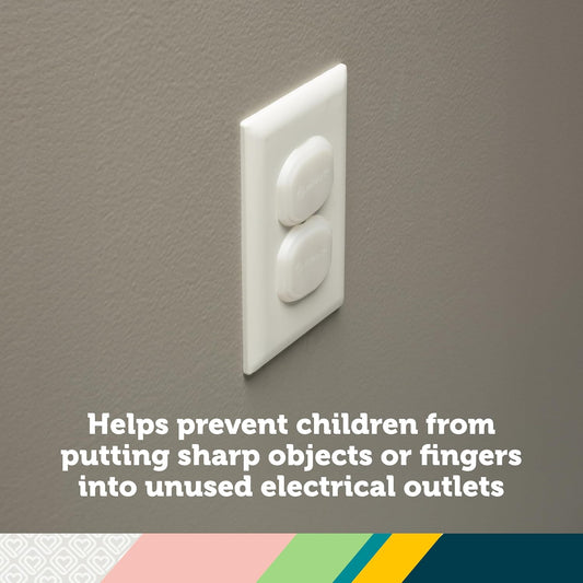 Safety 1st Electrical Outlet Baby Proof Covers, Secure Outlet Plugs, B