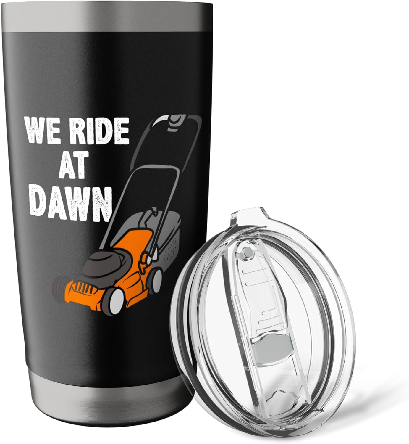 Lawn Care Mowing Design For Landscapers - We Ride At Dawn Stainless Steel Insulated Tumbler