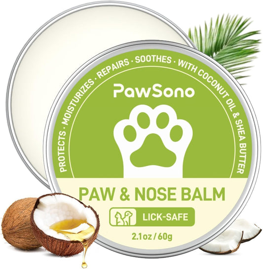 Lick-Safe Dog Paw & Nose Balm with Coconut Oil | All-Natural Moisturiz