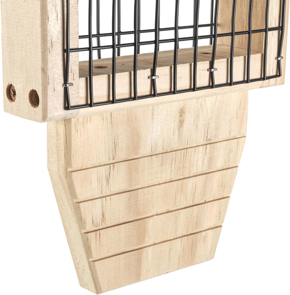 Rocky Mountain Goods Wood Bird Feeder with Suet Holder for Outside Han