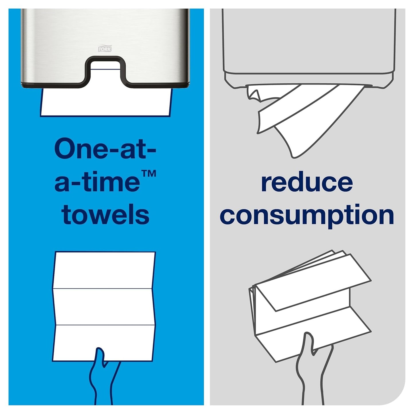 Tork Multifold Hand Towel White H2, Universal, 100% Recycled Fibers, 1