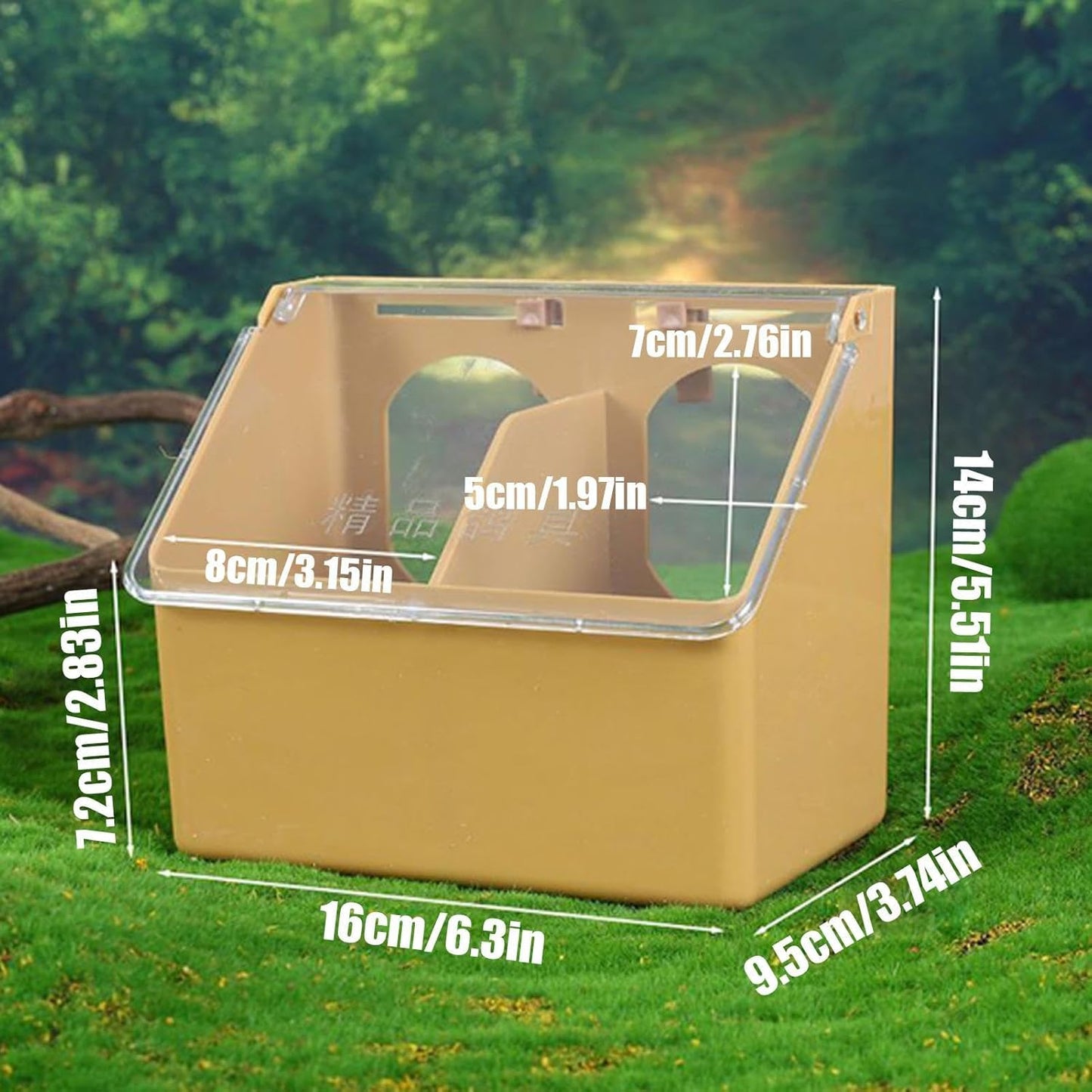 Bird Feeder for Pigeons - Backyard Seed Station for Safe Outdoor Feedi