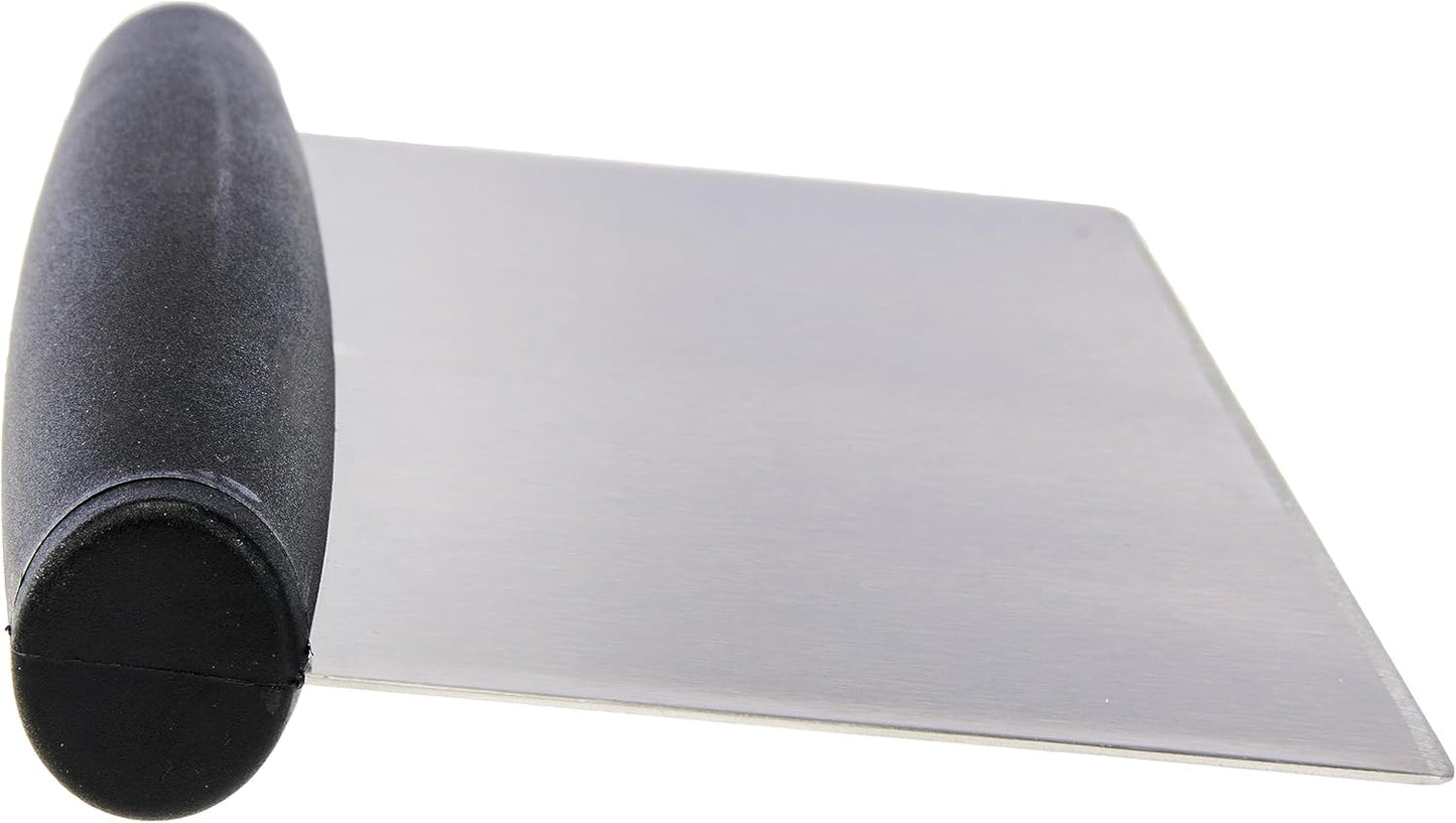 Amazon Basics Multi-Purpose Bench Scraper, Stainless Steel Dough Cutte