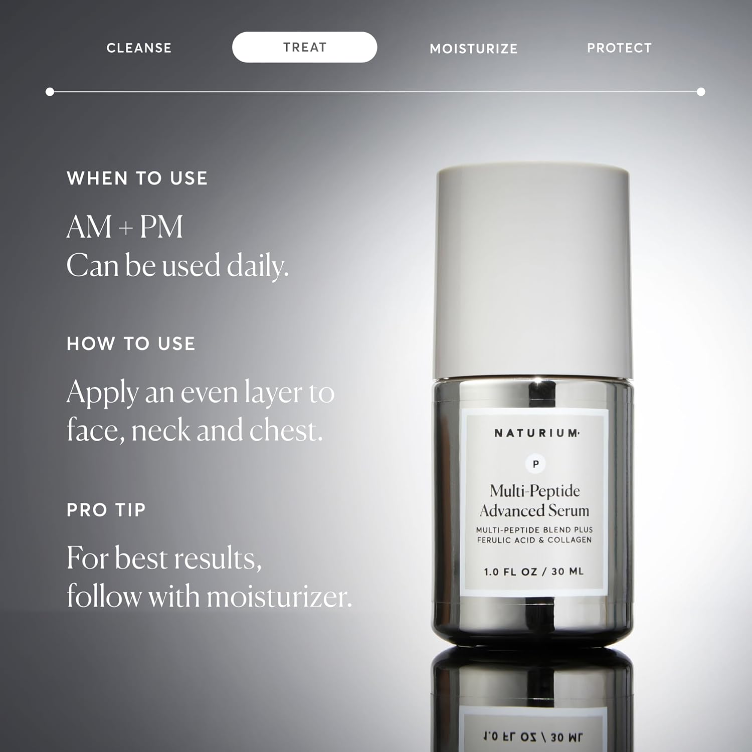 Naturium Multi-Peptide Advanced Serum, Firming & Smoothing Face Serum 