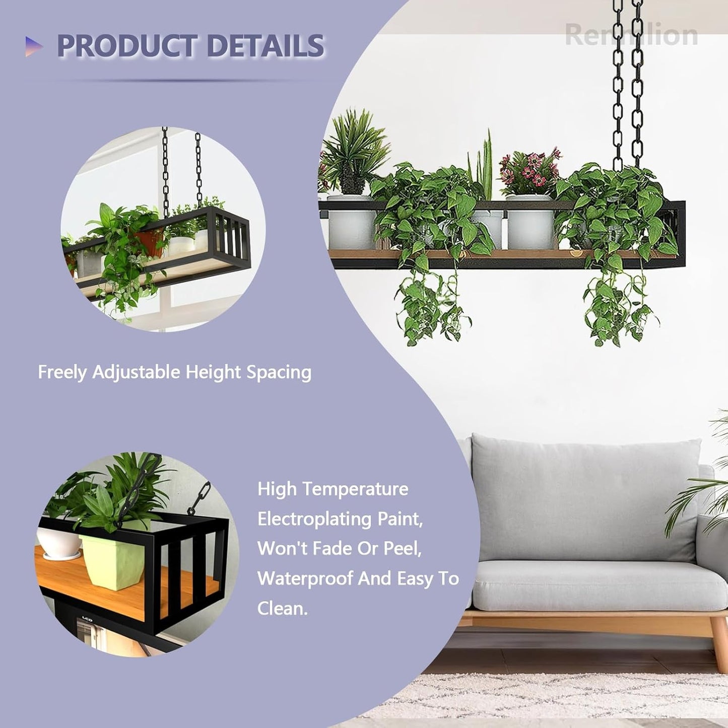 Ceiling Shelf Kitchen Pot Rack/Pan Racks Hanging Shelving - Creative F