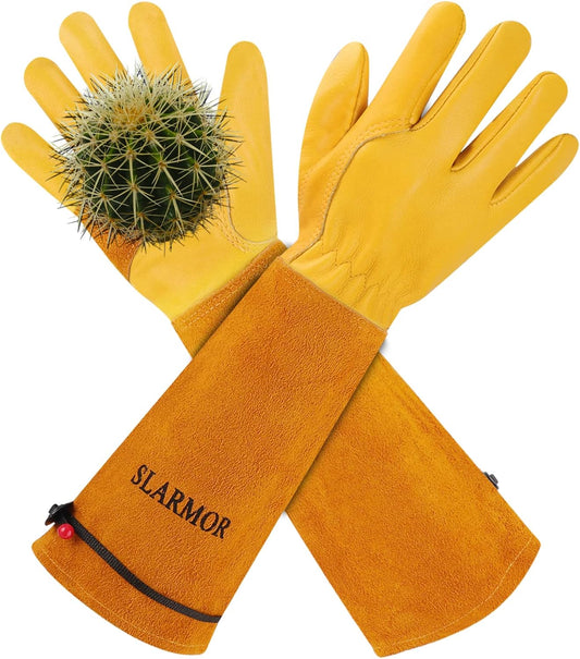 Long Gardening-Gloves Women/Men-Thorn proof Rose Pruning Heavy Duty Ga