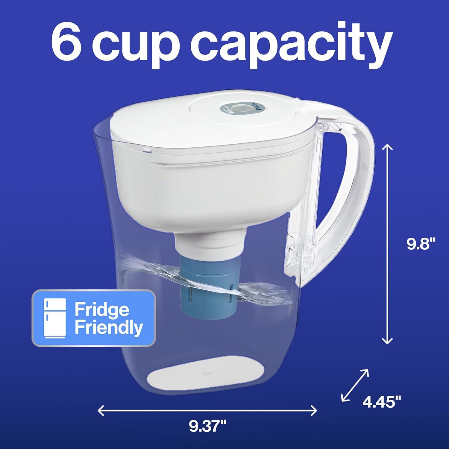 Brita Water Pitcher, Metro Elite Filter, Removes 99% of Lead, Includes