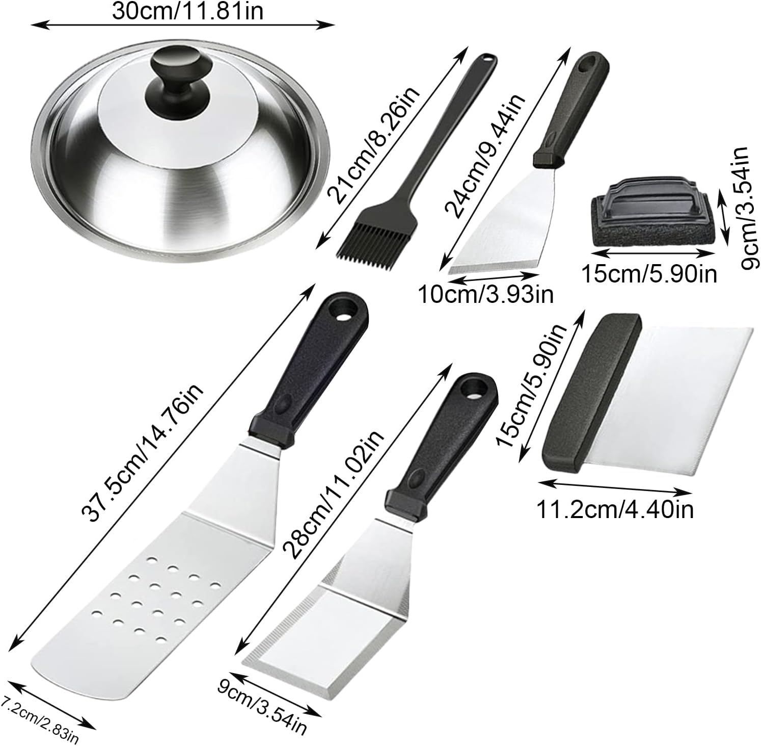 Barbecue Set - Efficient Grill Accessories Tool,Portable Heavy-Duty 14