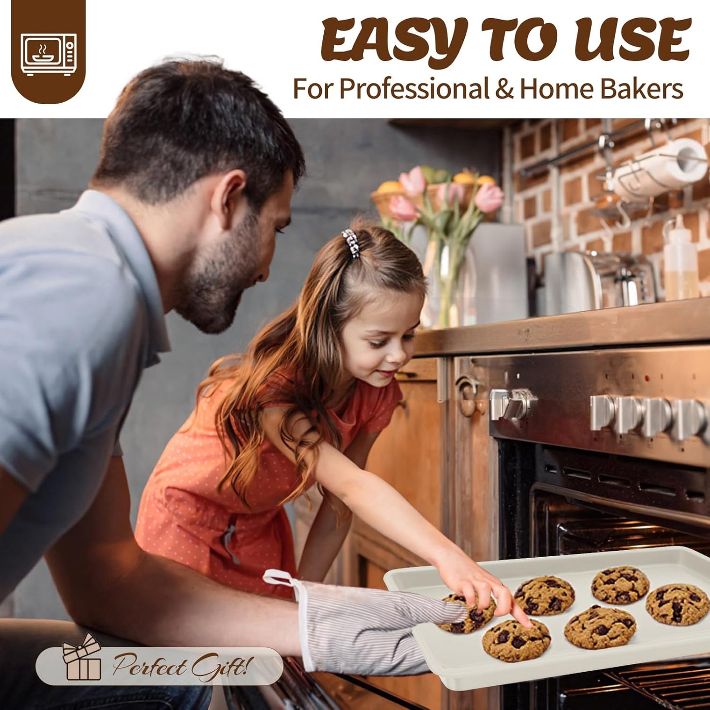Baking Pans Set, Nonstick Bakeware Sets, Oven Pans for Cooking, AIVIKI