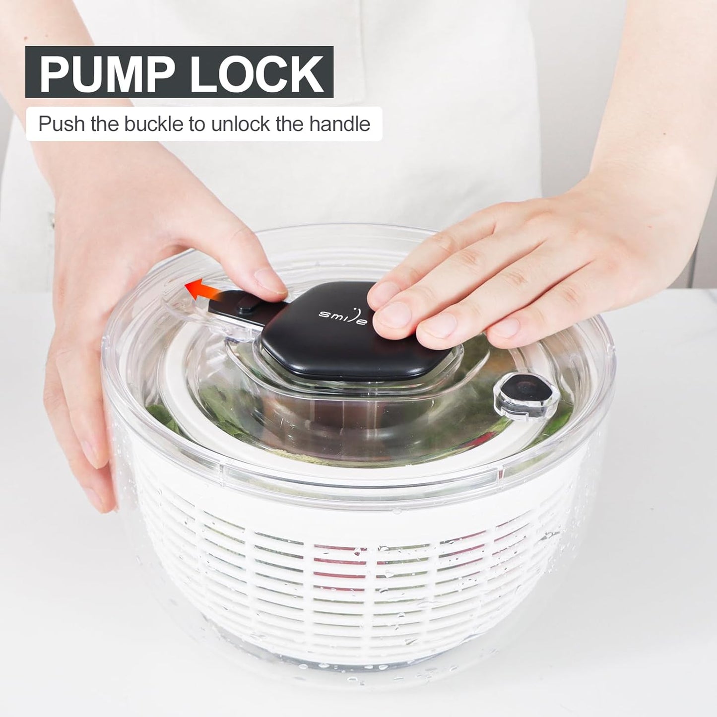 Smile mom Salad Spinner Small Lettuce Spinner Kitchen Gadgets Vegetabl