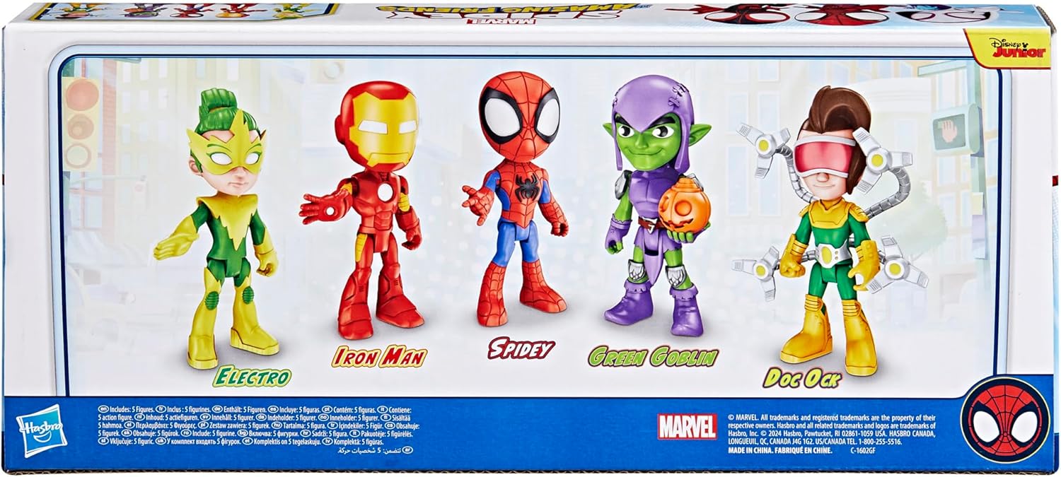 Spidey and his Amazing Friends Hasbro Marvel, Friends & Foes Pack, 5 A