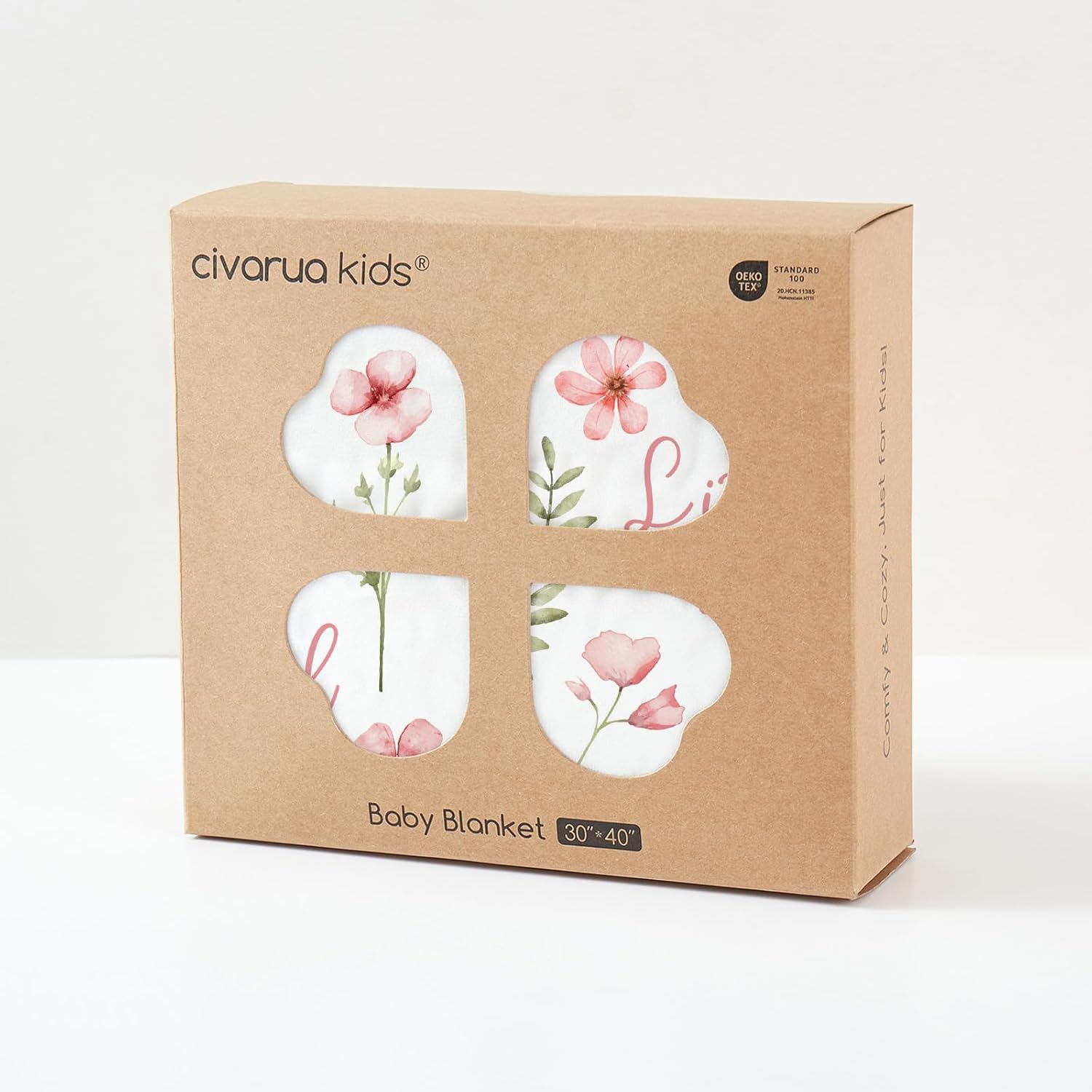 Floral Baby Blankets for Girls - Super Soft Nursery Minky Blanket, New