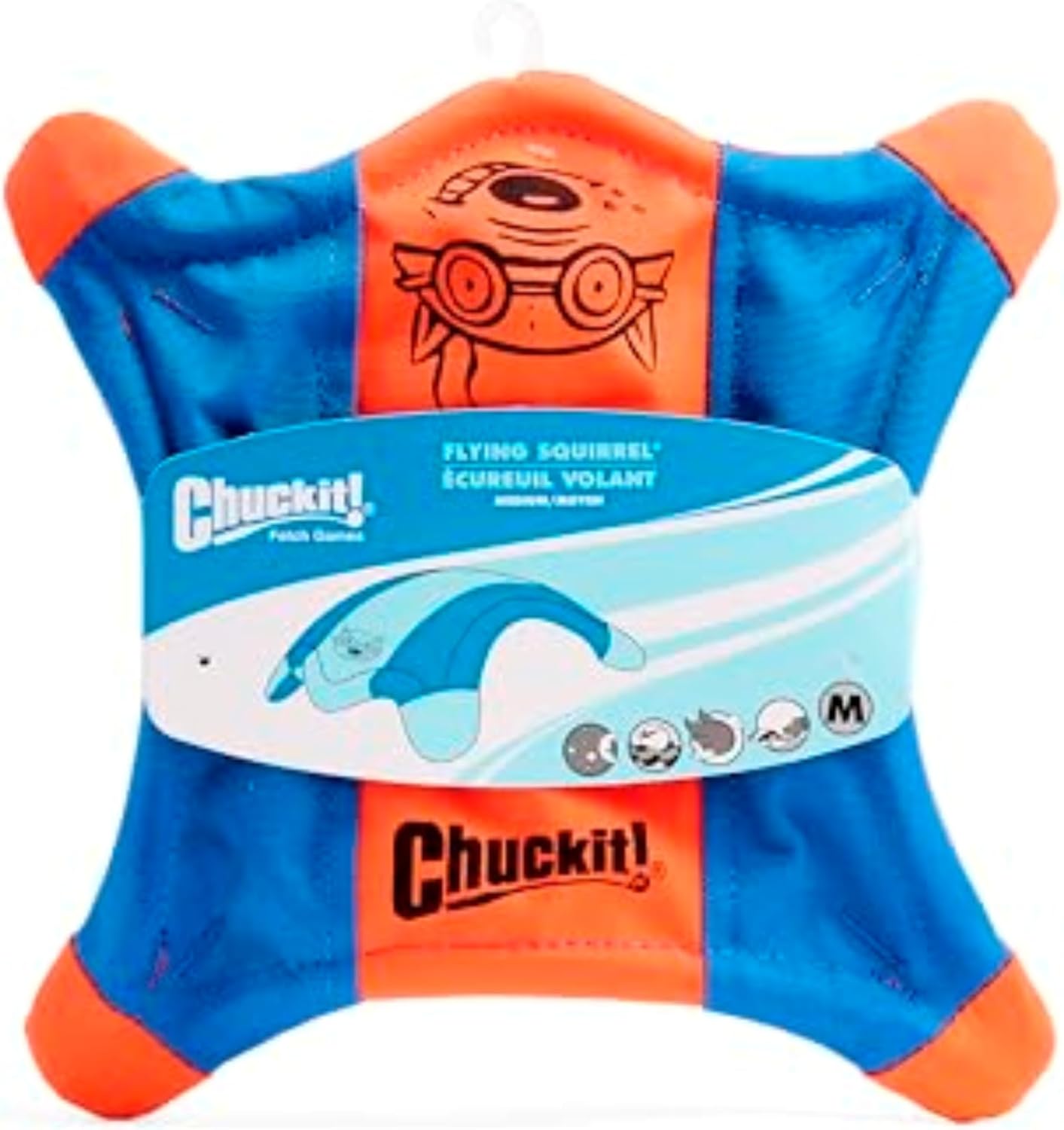 Chuckit! Flying Squirrel Fetch Dog Toy - Water Floating Flyer - Soft a