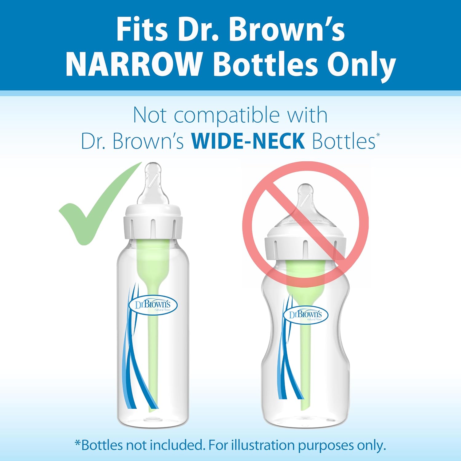 Dr. Brown’s Natural Flow Level 2 Narrow Baby Bottle Silicone Nipple, M