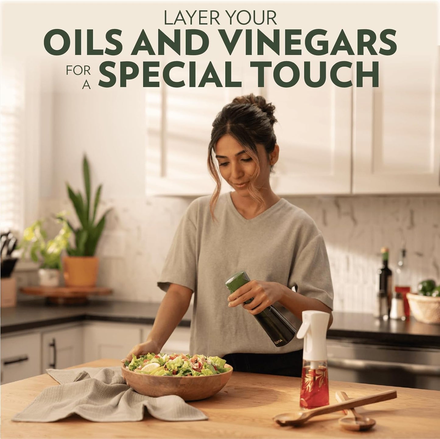 FLAIROSOL OLIVIA Oil Sprayer for Cooking, 200ml Glass Olive Oil Spraye