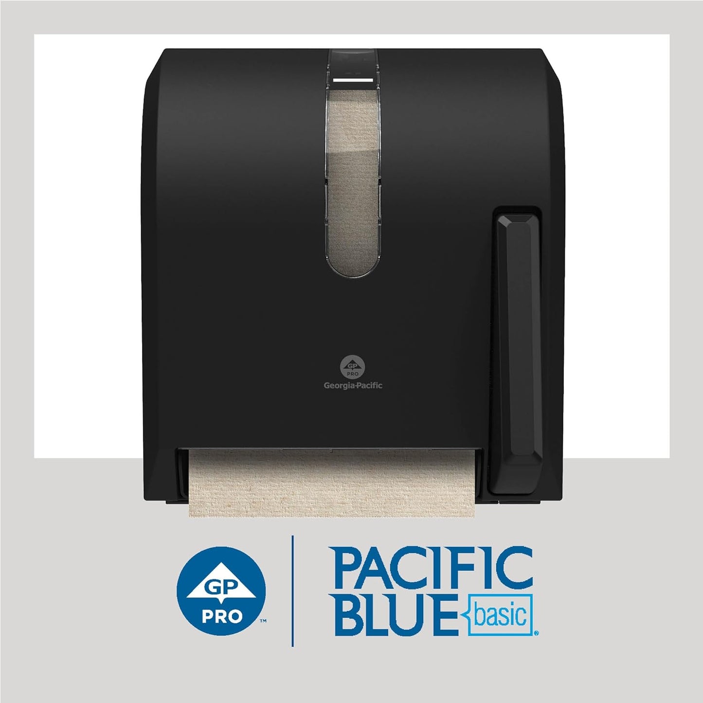 Georgia-Pacific Pacific Blue Basic Recycled Paper Towel Roll (Previously Branded Envision) by GP PRO (Georgia-Pacific), Brown, 26401, 350 Feet Per Roll, 12 Rolls Per Case