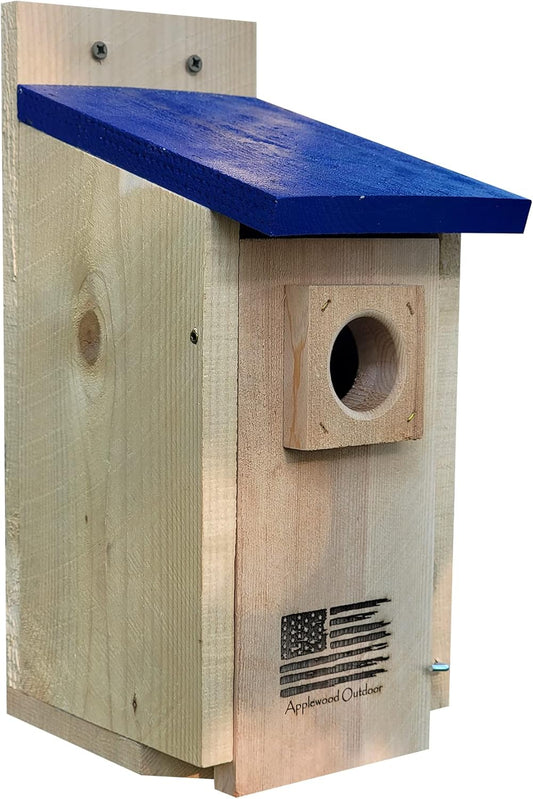 Made in USA,Premium Rustic Cedar Bird Houses,Durable Bird Houses for O