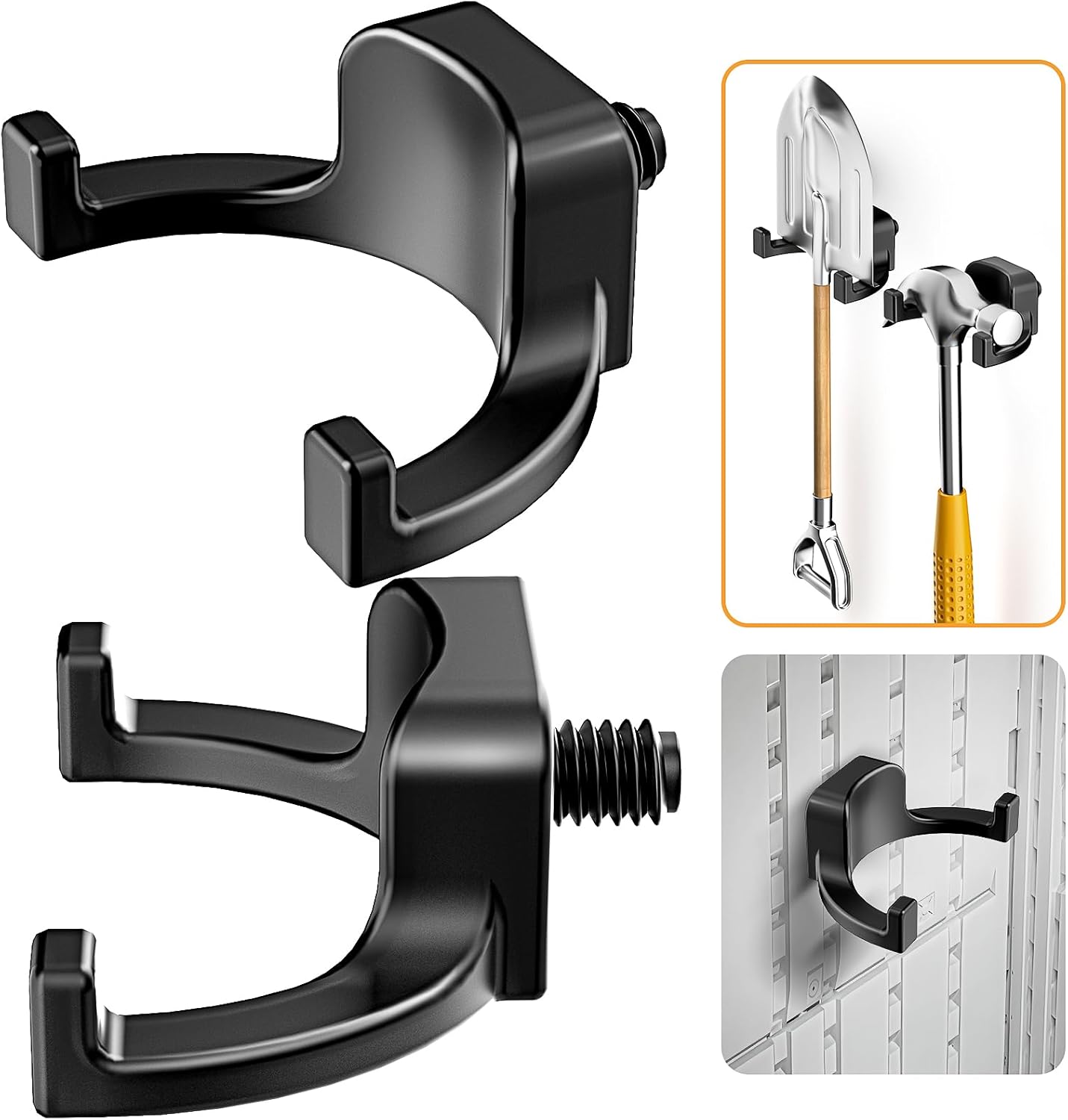 Storage Hooks Compatible with Lifetime and Suncast Sheds – Heavy-Duty 