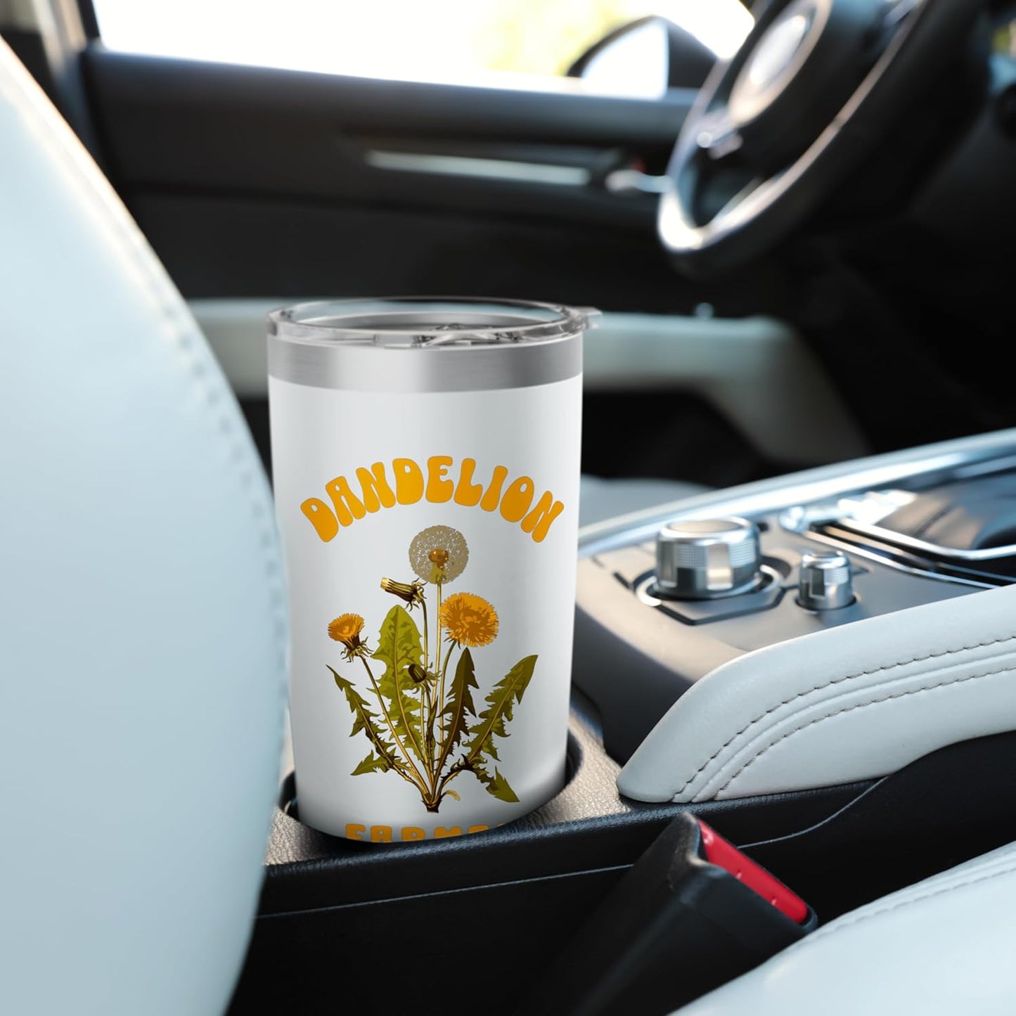 Dandelion Farmer Funny Lazy Lawn Care Procrastinator Stainless Steel Insulated Tumbler