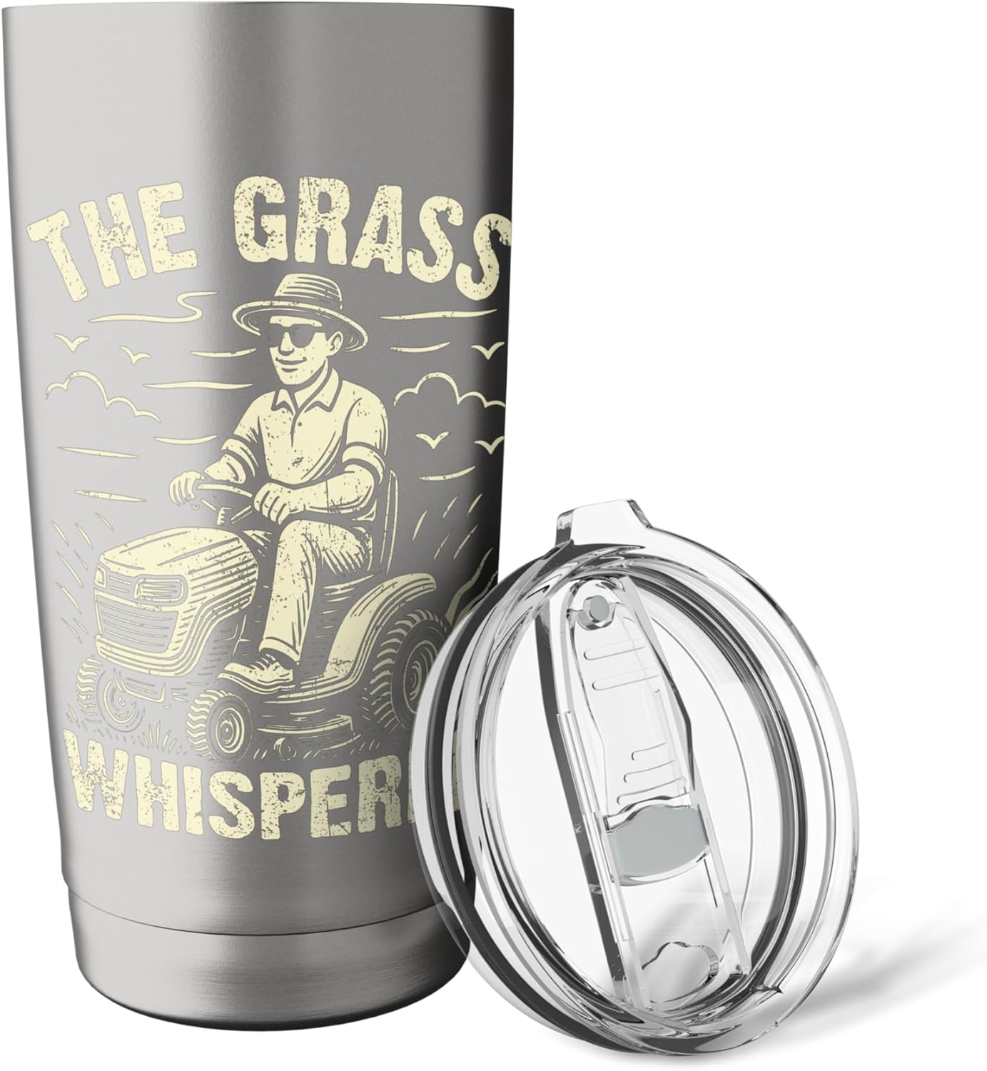 The Grass Whisperer Lawn Mowing Stainless Steel Insulated Tumbler