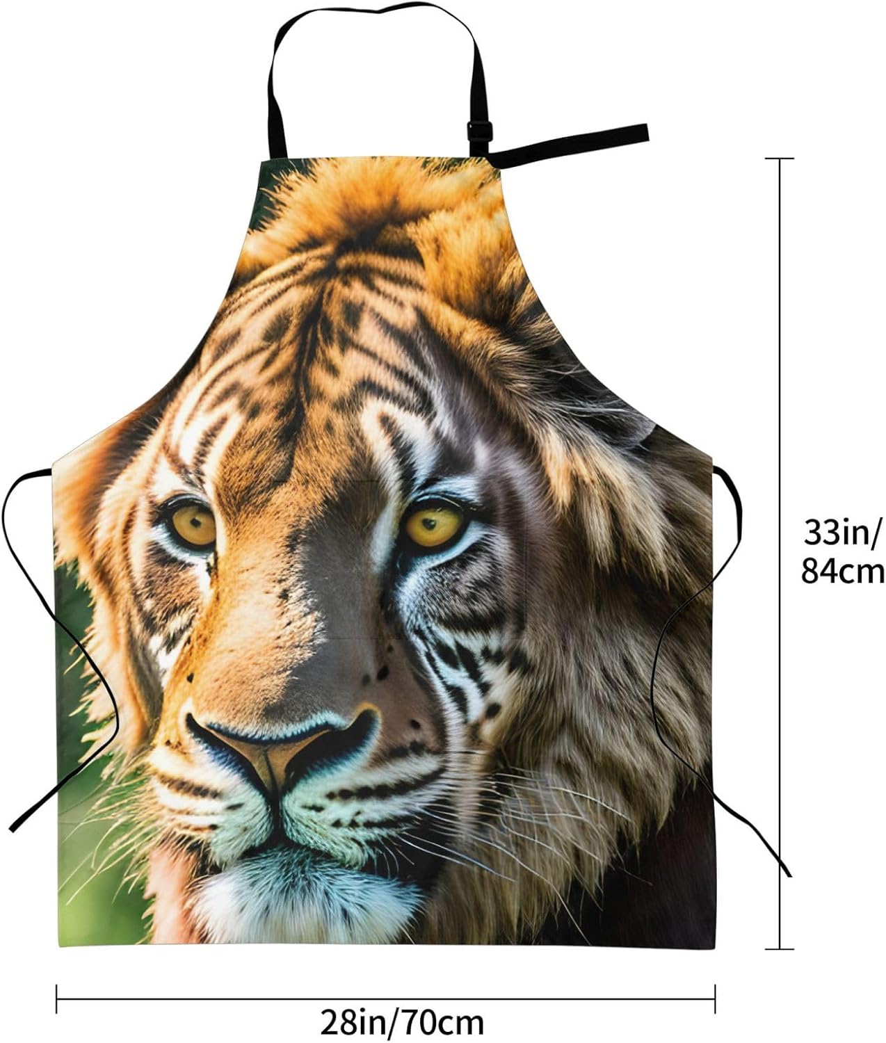 YANYU African animals Print 28x33 In Kitchen Apron Stylish Chef Apron with Pockets for Cooking Baking Painting
