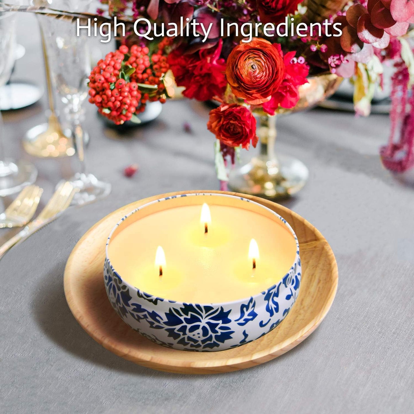 Hausware Citronella Candles Outdoor & Indoor - Large 13.5 oz Scented C