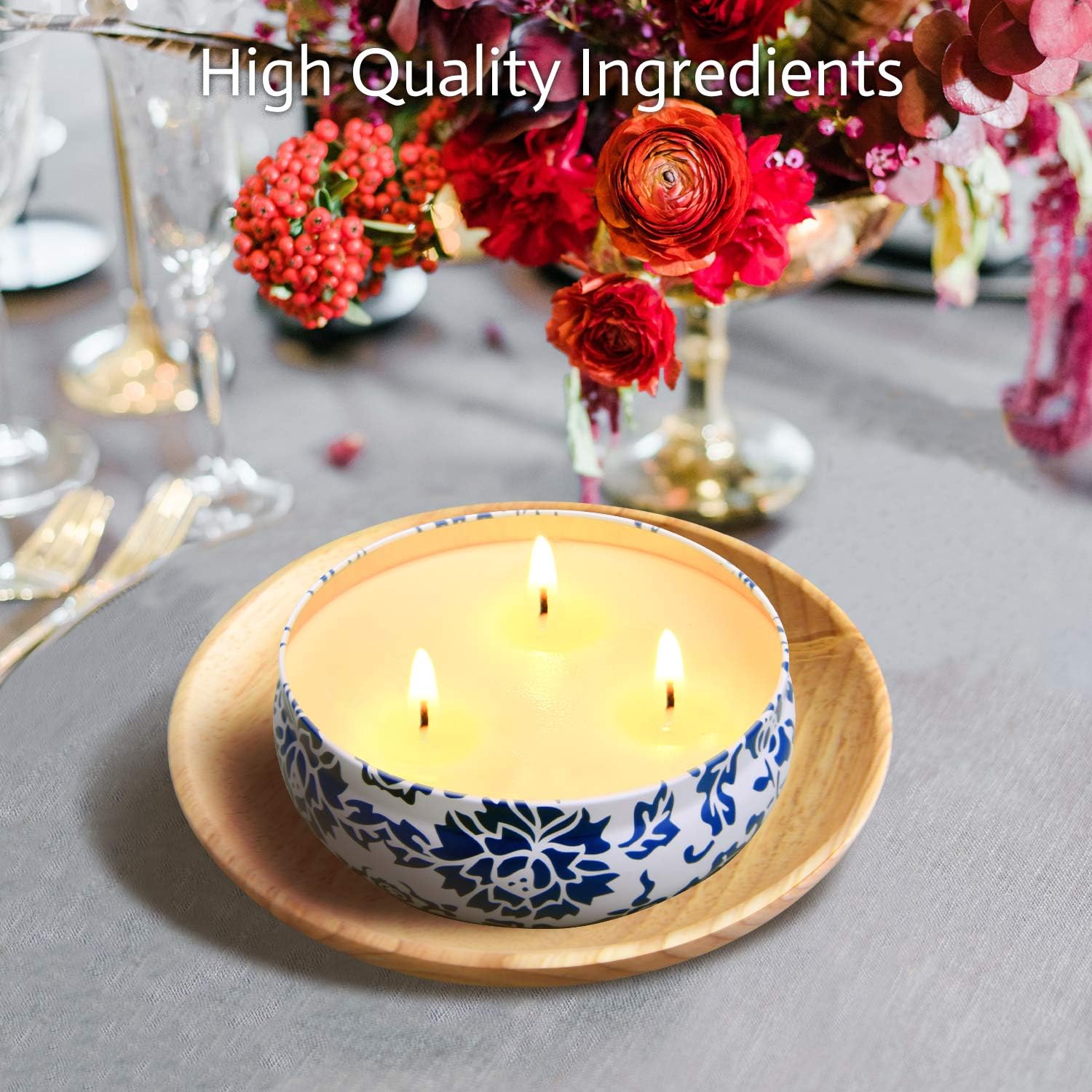 Hausware Citronella Candles Outdoor & Indoor - Large 13.5 oz Scented C