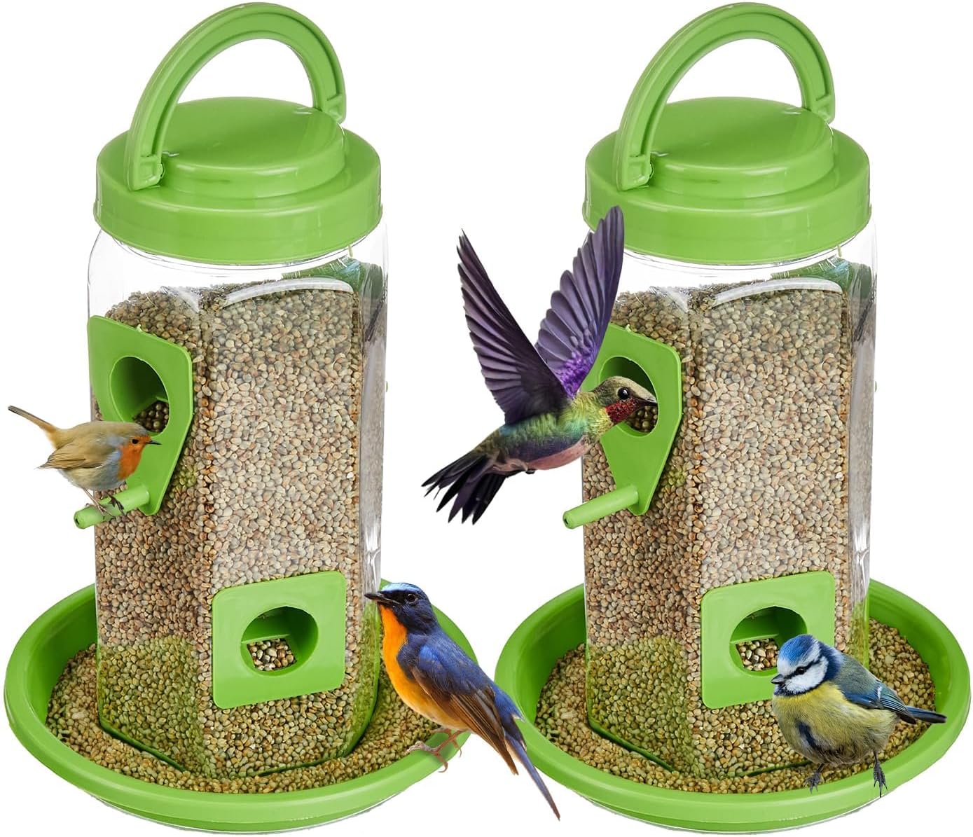 Plastic Hummingbird Feeders for Outdoors Hanging Ant and Bee Proof Han