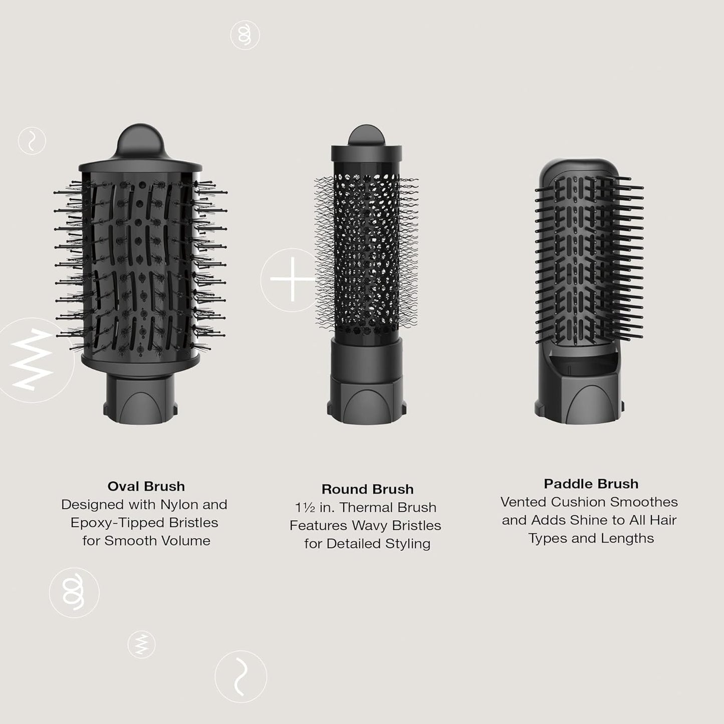 Conair The Curl Collective 3-in-1 Blowout Kit, 3 Interchangeable Brush