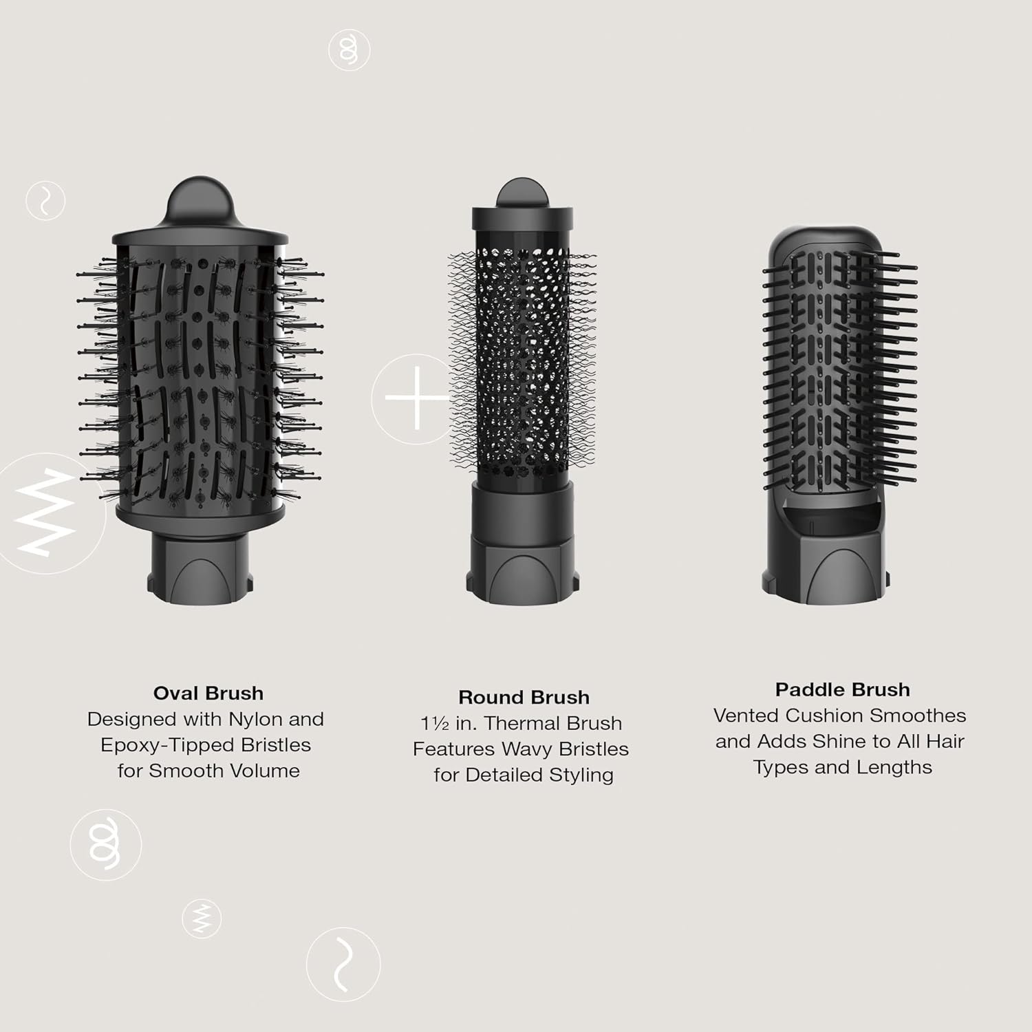 Conair The Curl Collective 3-in-1 Blowout Kit, 3 Interchangeable Brush