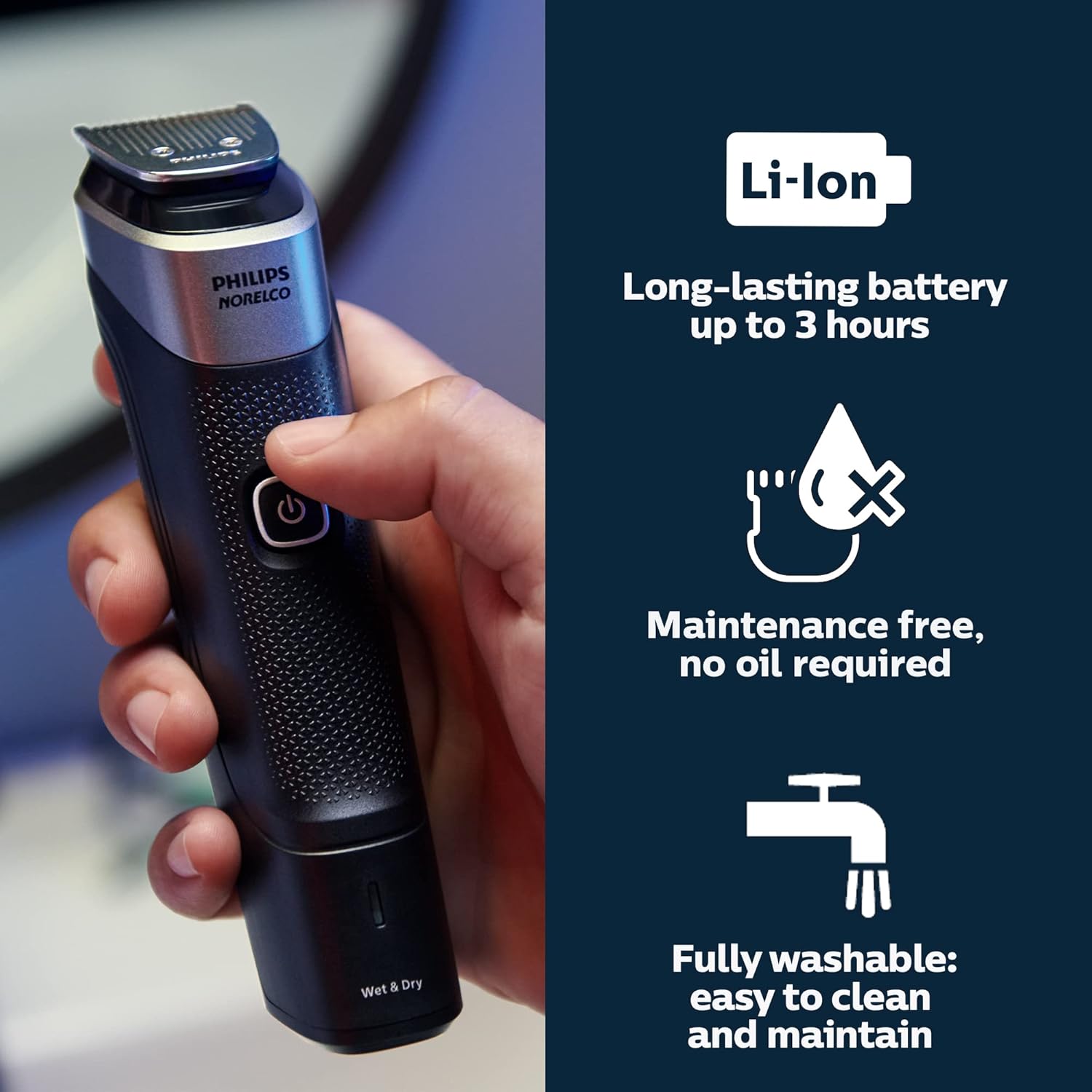 Philips Norelco Multigroom 5000 Series, All-in-One Trimmer and Hair Cl