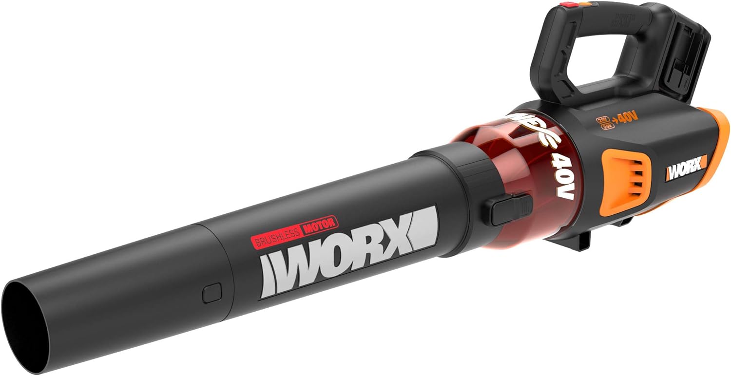 WORX Cordless Leaf Blower, Electric Blower for Lawn Care wth Brushless