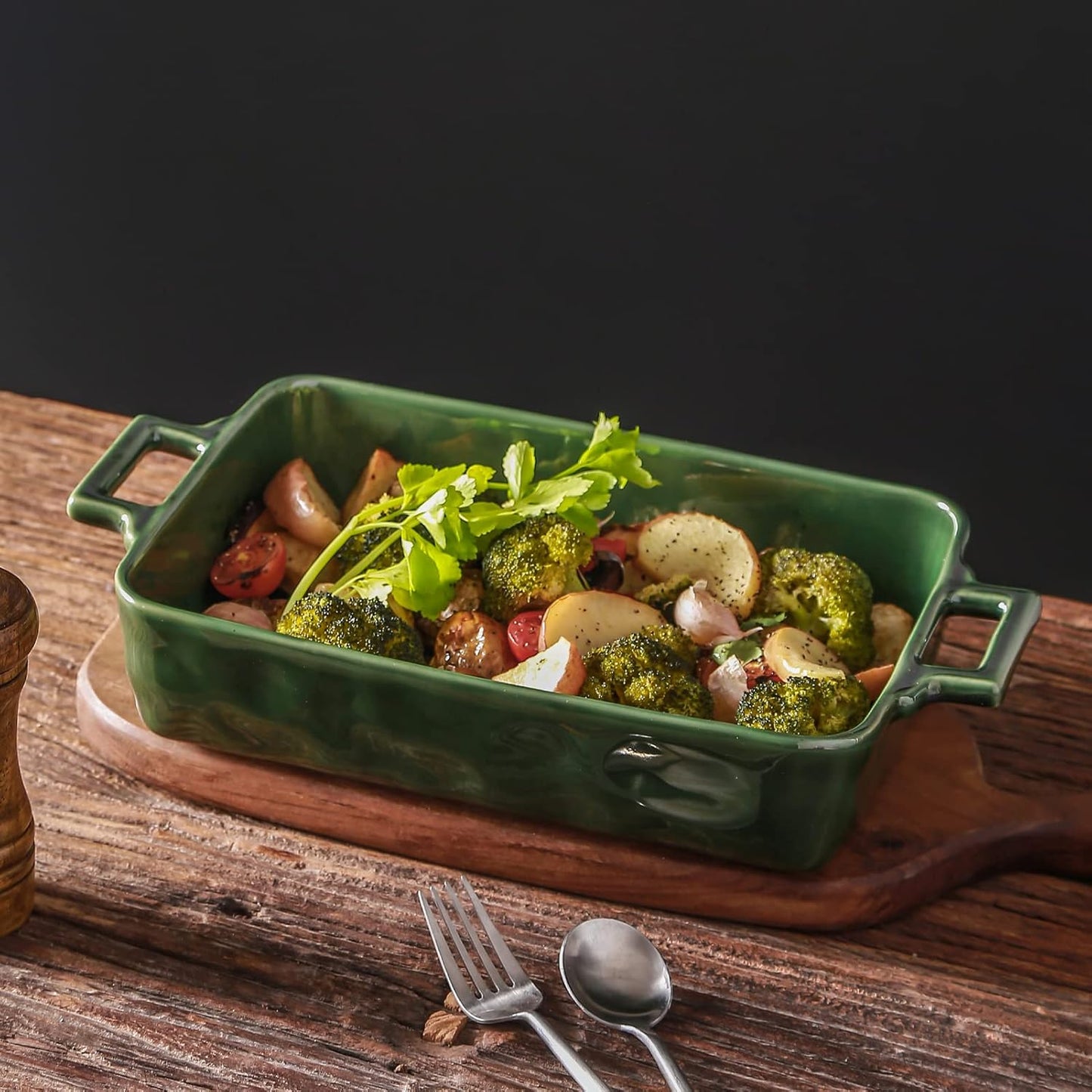 VICRAYS Ceramic Bakeware Set, Porcelain Rectangular Baking Dish, Bakin
