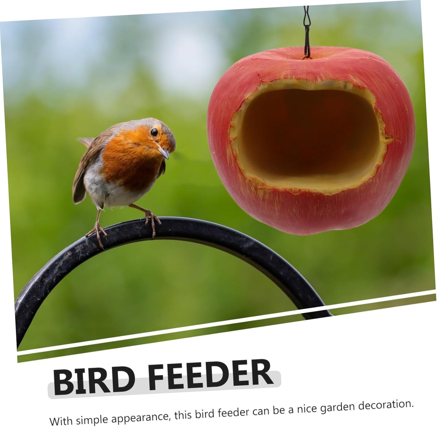 Milisten Outdoor Hanging Bird Feeder and Construction for Garden Decor