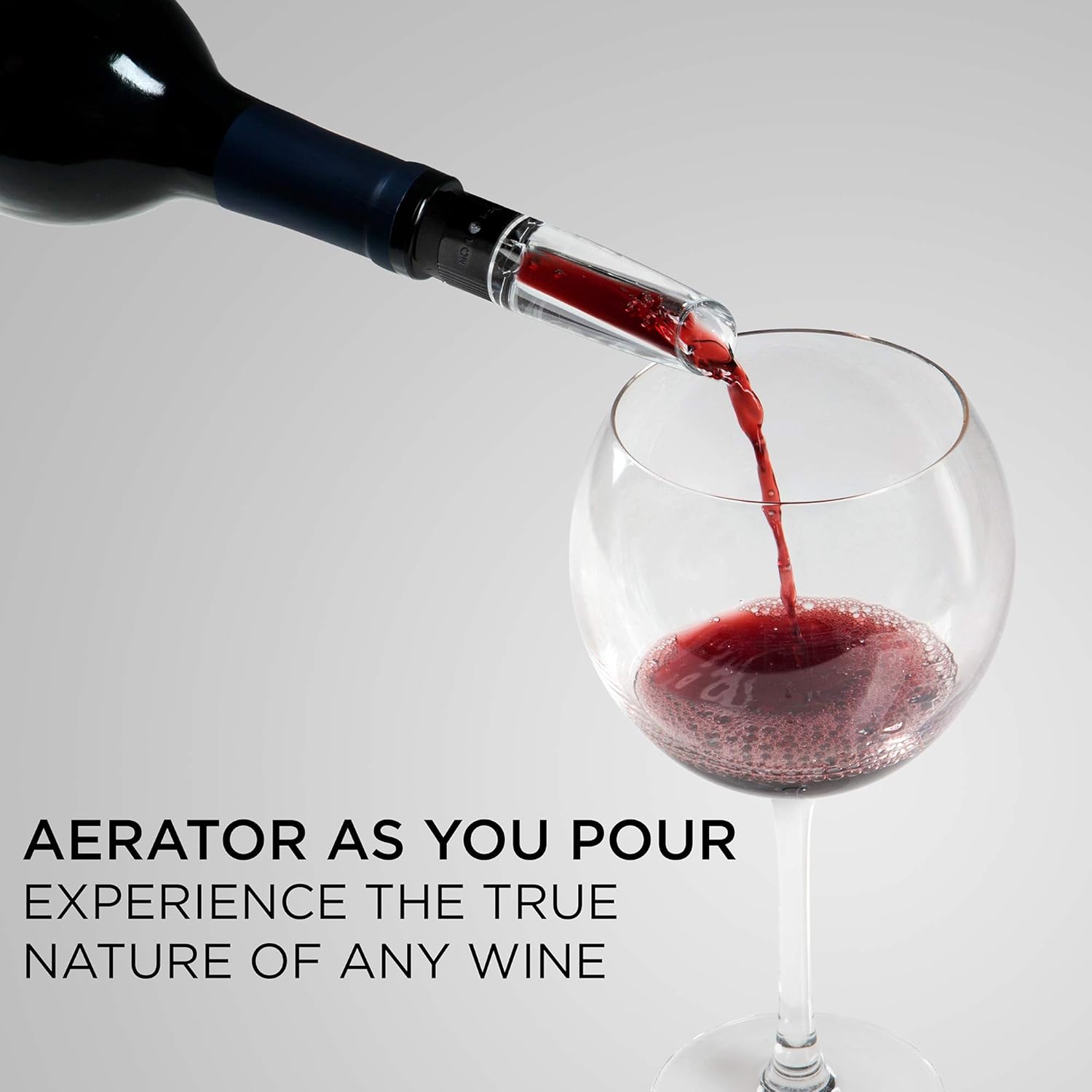 Ivation 9-Piece Wine Set | Electric Opener, Air Pump, Pourer with Aera