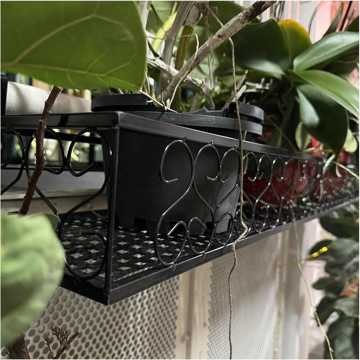 Hanging Railing Planter - Balcony & Fence Flower Pot, Country House De