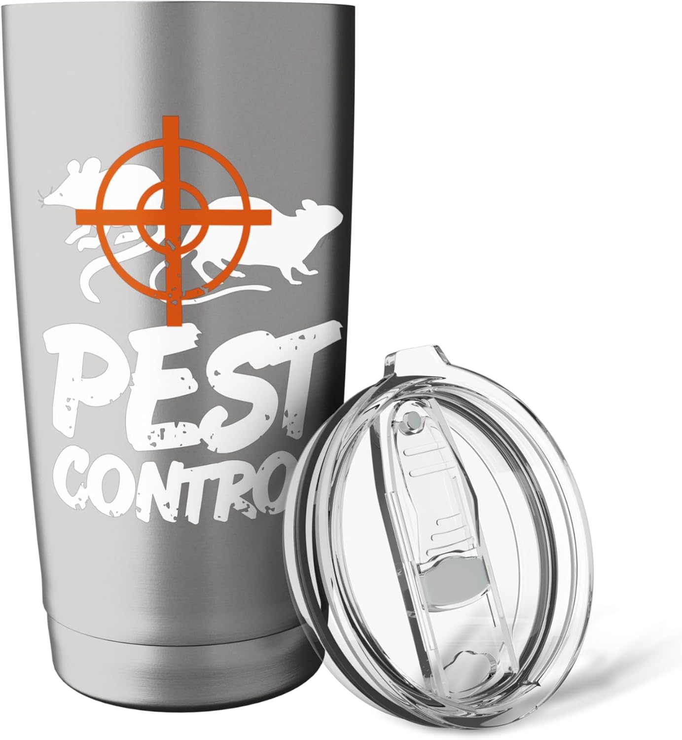 Funny Pest Control Humor for Rat Hunters & Trackers Stainless Steel Insulated Tumbler