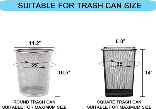 3 Gallon Small Clear Bathroom Trash Bags, Office Wastebasket Liners Garbage Bags for Restroom, Home Bins, 100 Counts